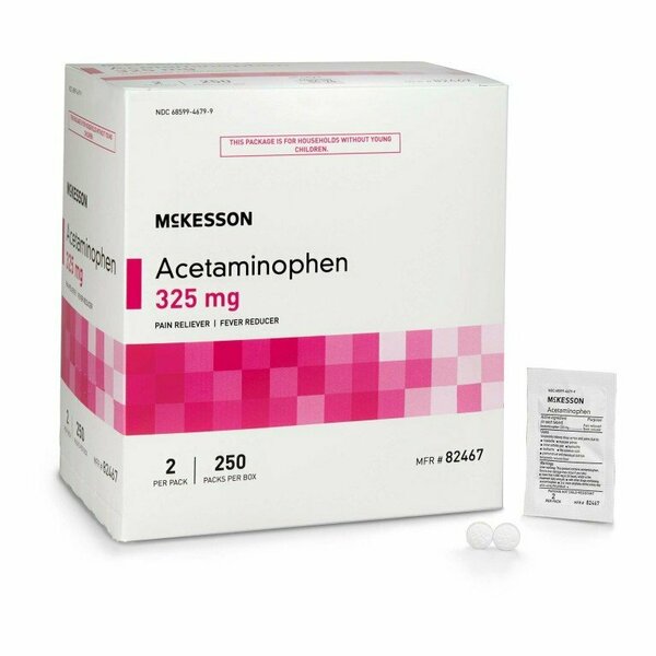 Mckesson Acetaminophen Pain Relief Tablets, 325mg, 6000PK 82467